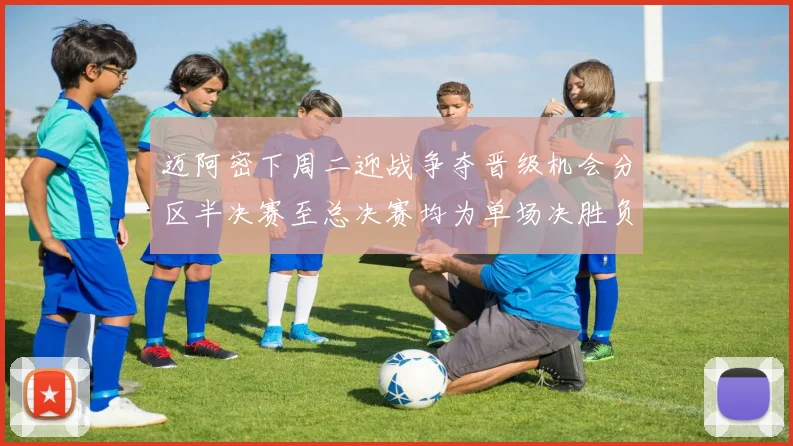 迈阿密下周二迎战争夺晋级机会分区半决赛至总决赛均为单场决胜负